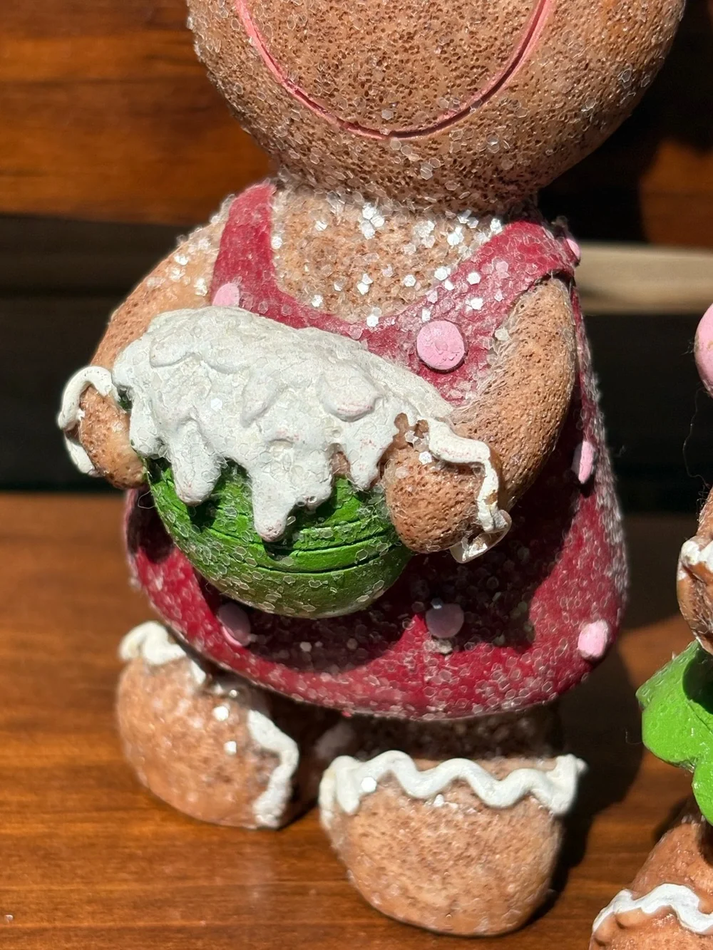 Pastel Gingerbread Figurines Set of 3 Christmas Decor